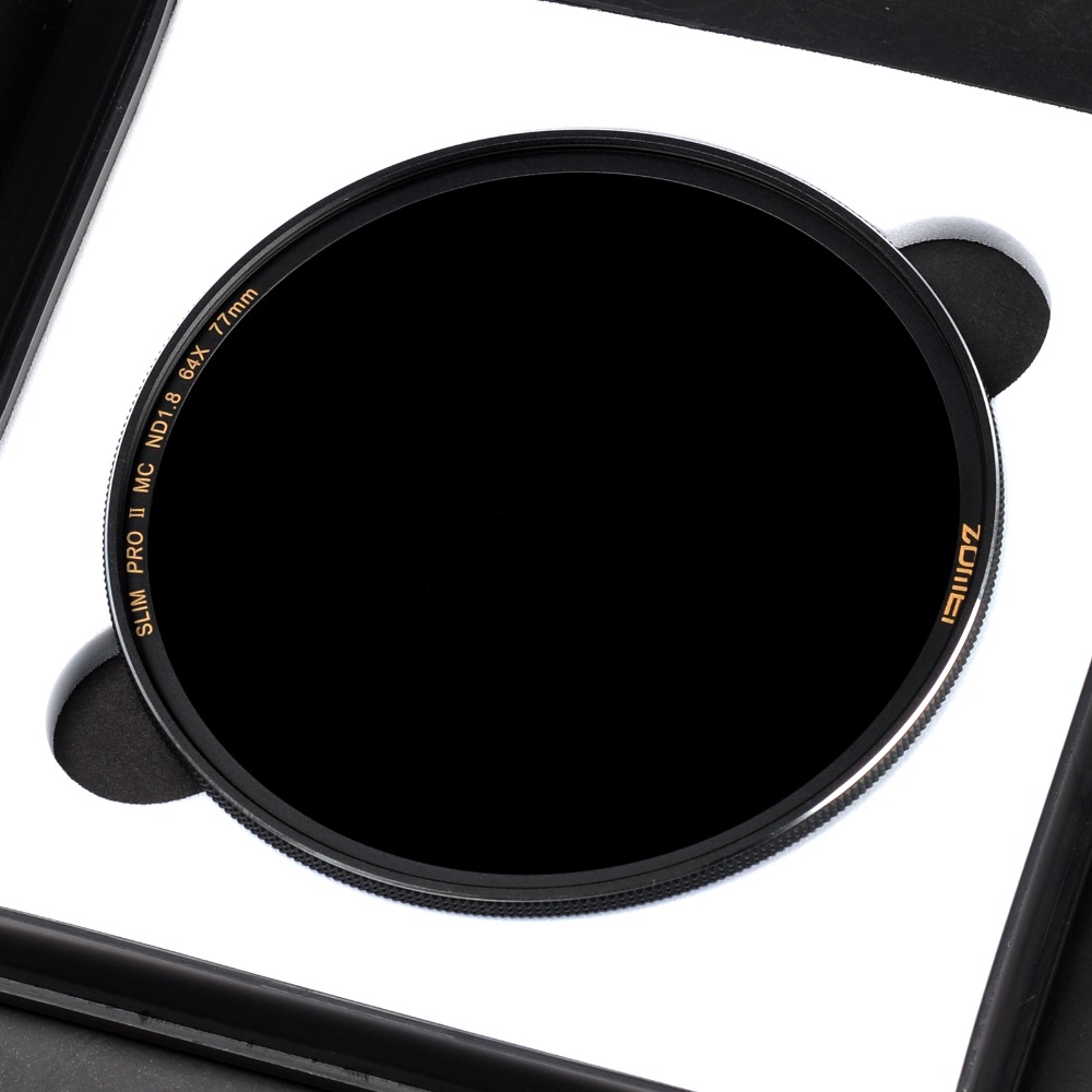 Zomei Optical Glass Slim Neutral Density Camera ND filter ND8/ND64/ND1000(3.0) Multi-coated 49/52/55/58/62/67/72/77/82mm