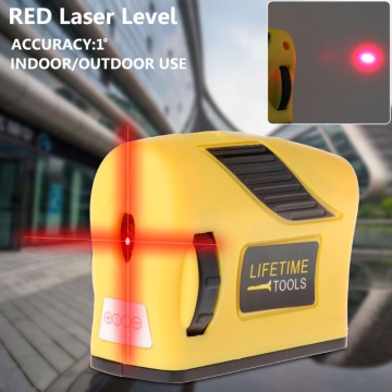 360 Degree Laser Level Self-Levelling 2 Line 1 Point Horizontal & Vertical Red Measure