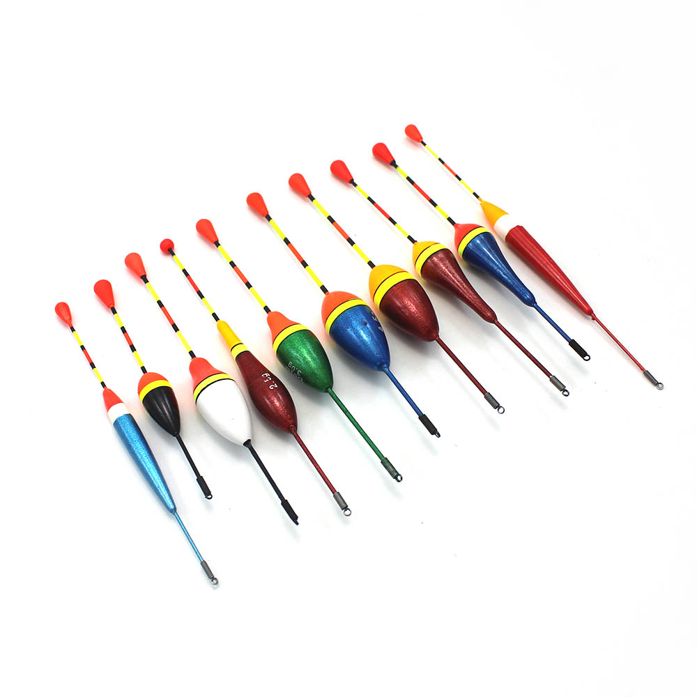 Mix Size Fishing Floats Set Fishing Light Stick Floats Fluctuate Colorful float buoy For Fishing Accessories 10PCS/Lot