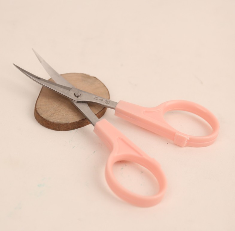 2pcs lot stainless steel trimming scissors Wang wuquan durable curved blade embroidery scissors tailor sewing shear 4 inch