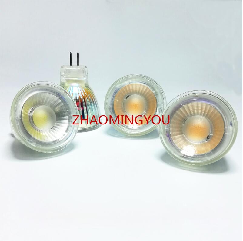 New Arrival MR11 COB 110V/220V Led Spotlight Glass Body GU4 Lamp Light AC/DC 12V MR11 5W 9W LED Bulb Warm White / white