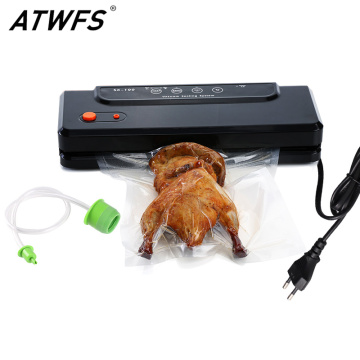 ATWFS Household Multi-function Best Food Vacuum Sealer Saver Home Automatic Vacuum Sealing Packer Plastic Packing Machine Bags