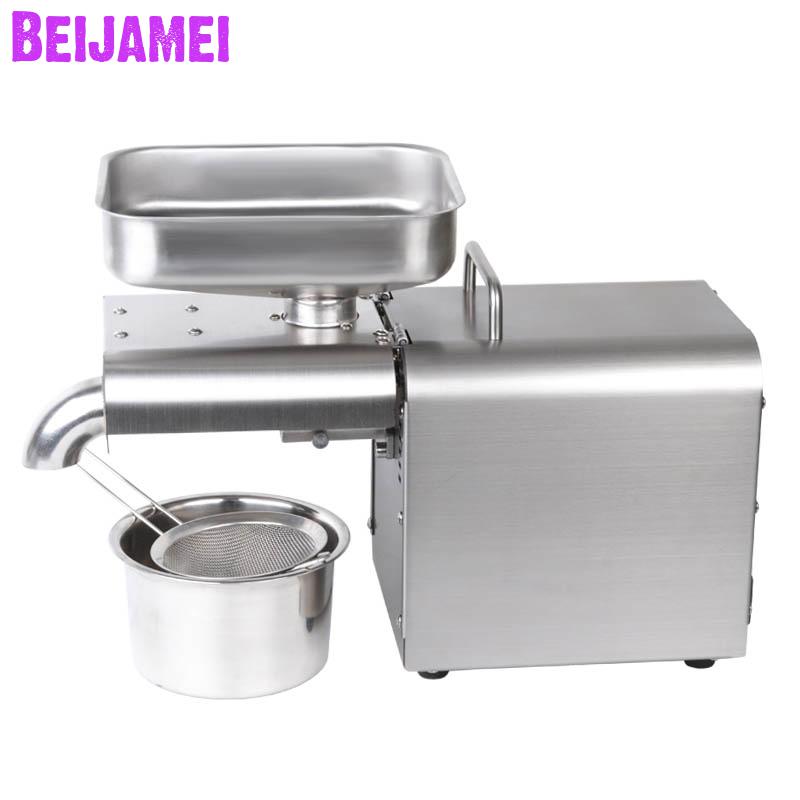 BEIJAMEI New Cold Hot Home Oil Presser Automatic Walnut Rapeseed Oil Making Machine Commercial Peanuts Seed Oil Extractor