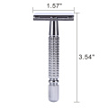 Professional Double-edged Shaving Razor for Men Face Care 1 Razor+1 Blade Classic Safety Shaver Sliver New Hot