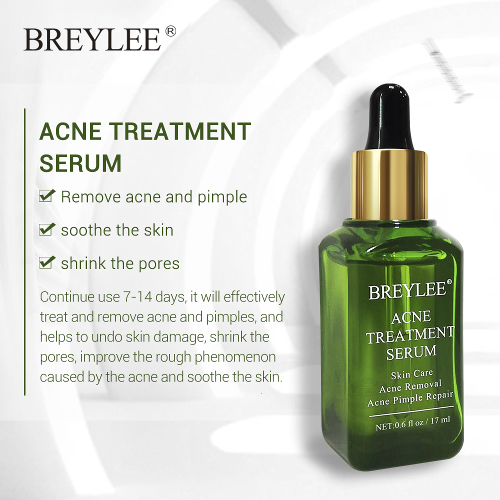 BREYLEE Acne Treatment Facial Essence Anti Acne Serum Scar Remover Cream Face Skin Care Whitening Repair Pimple Remover For Acne