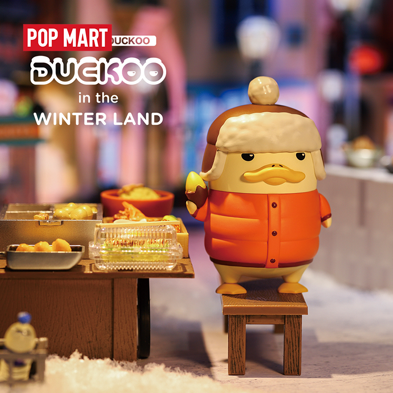POP MART Duckoo winter Duck figure Blind Box Doll Binary Action Figure Birthday Gift Kid Toy