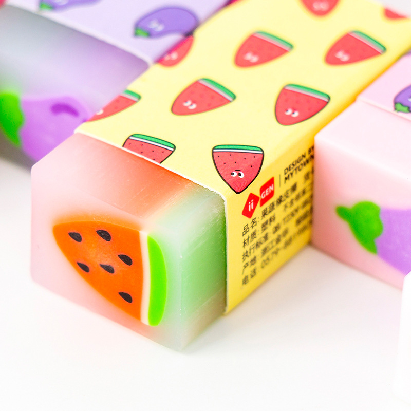 Small Fresh Fruit Core Eraser Rubber Eraser Primary Student Prizes Promotional Gift Stationery