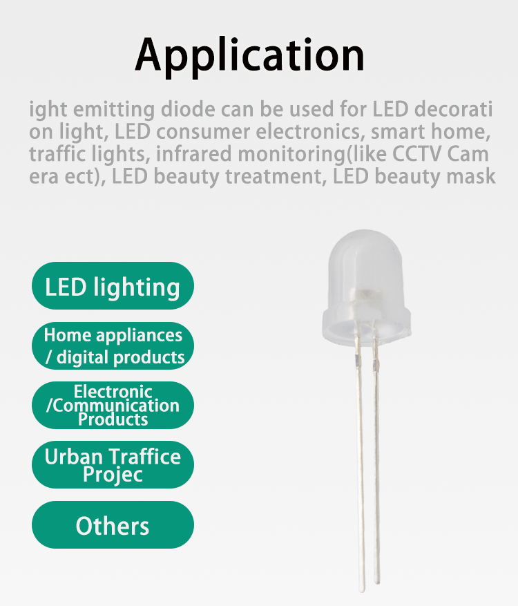 10mm white LED cool white