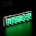 4 Letters Bluetooth LED Screen Neon Sign Micro USB Displayfor Badge Business Card Worker Plate Badge Scroll Font 11*44