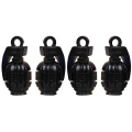 4Pcs Car bike Vehicle Wheel Tire Valve Stem Caps Dust Covers Auto Motorcycle Airtight Stem Bicycle Air Caps Grenades Shape TXTB1