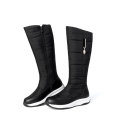 Winter Women Snow Boots Waterproof Down Plush Genuine Leather Red White Casual Travel Ladies Flat Heels Platform Knee High Boots