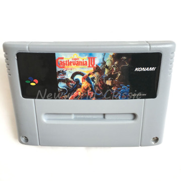 Super Castlevania 4 for 16 Bit Video Game Cartridge Compilation Card for EUR/PAL Version Game Console