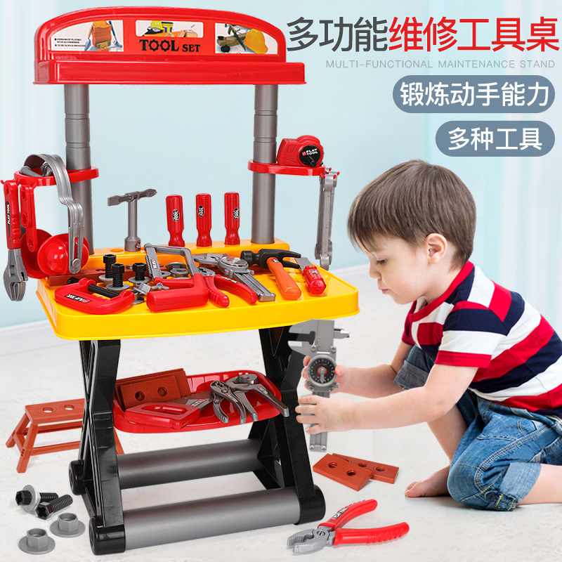 Toys for Children Boys Kids Toys Toddler Boys 3 Years Pretend Play Tool Toys Box Set Screwdriver Wrench Toy Drill