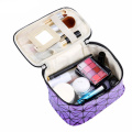 FUDEAM Paillette Leather Women Multifunctional Cosmetic Bag Travel Storage Organize Zipper Waterproof Makeup Case Toiletry Bags