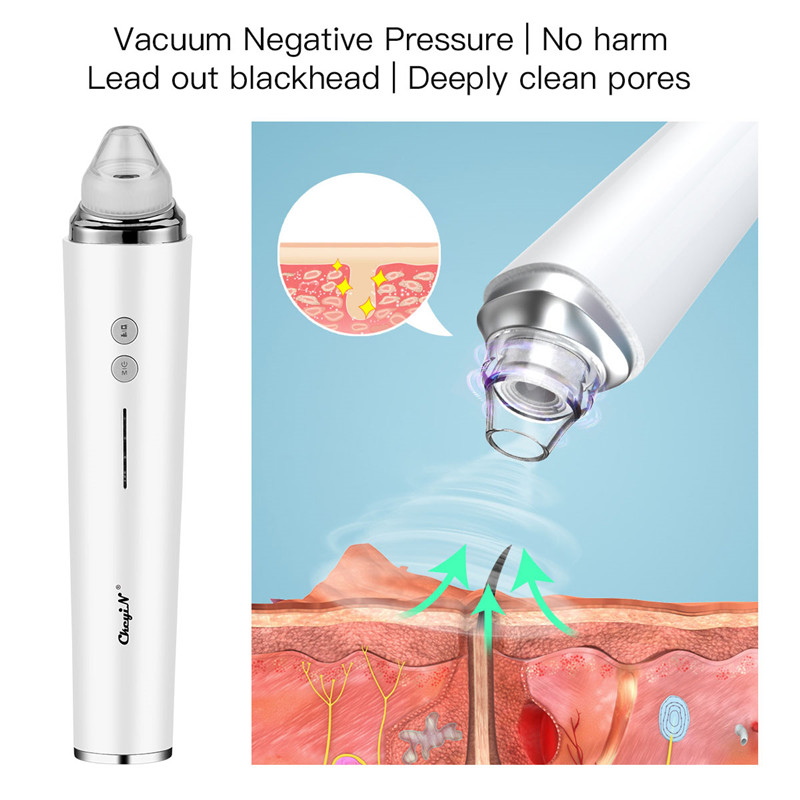 Phone Linked Visible Vacuum Blackhead Remover Visual WiFi Camera Connection Acne Extractor USB Rechargeable Pore Cleaner 6 Probe