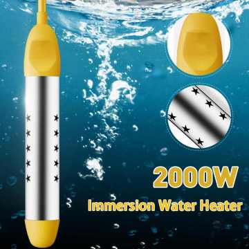 2000W Upgrade Floating Electric Water Heater Boiler Water Heating indicator Portable Immersion Suspension Bathroom Swimming Pool