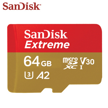 100% Original SanDisk Memory Card 64GB A2 Max Read Speed 160MB/s Micro SD Card U3 4K 32GB A1 Extreme Flash Card Memory TF Card