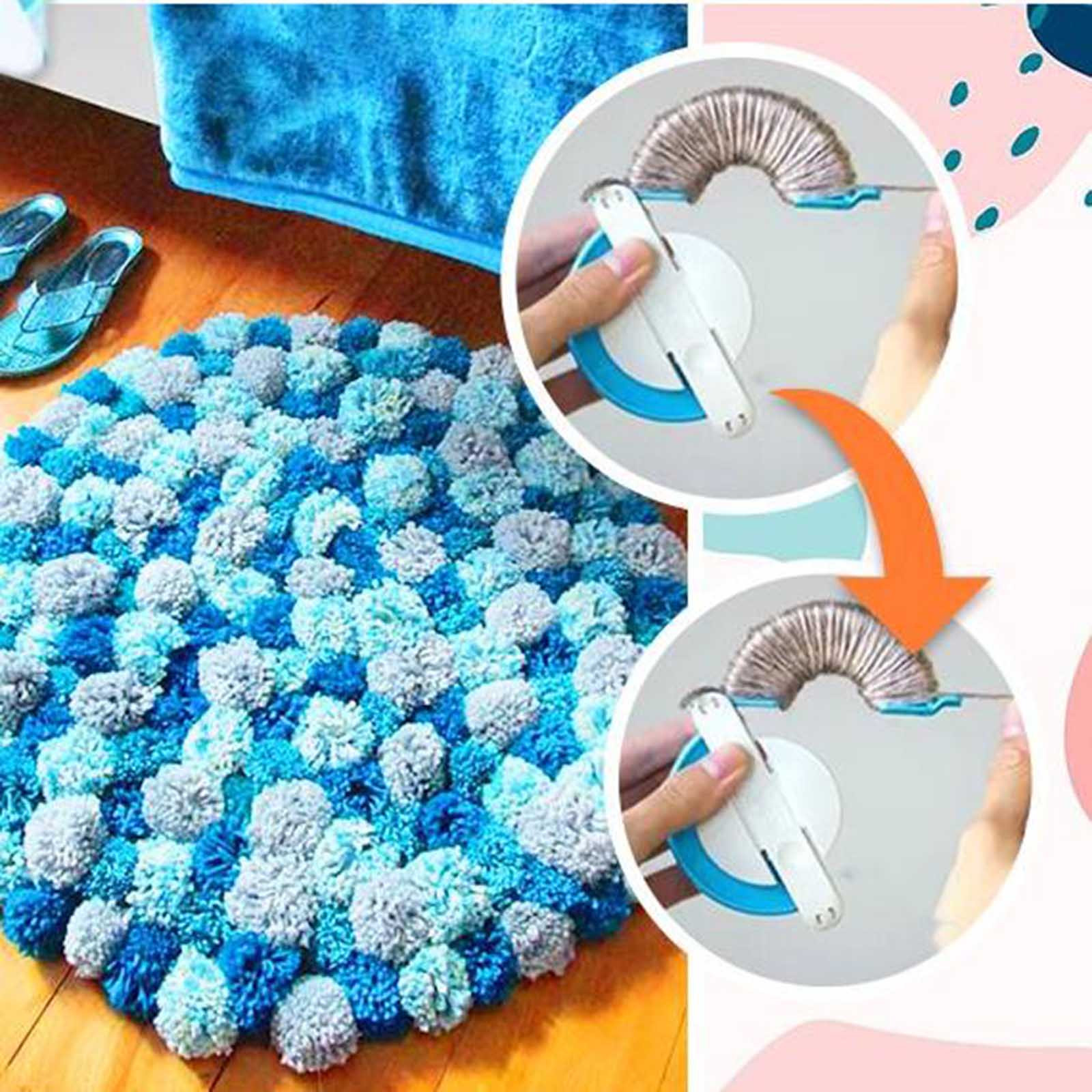 4pcs 4 Sizes Pom Pom Maker Kit DIY Plastic Fluff Ball Weaver Needle Knit Craft Pompon Tool Knitting Tool Sewing Supplies Craft