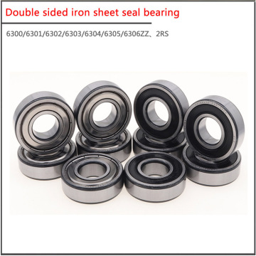 10Pcs/set 6300 6301 6302 6303 6304 6305ZZ Double sided film sealed ball bearing,High Speed Micro Stainless Steel Special bearing