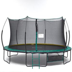 No Spring Trampoline 14ft with green spring pad