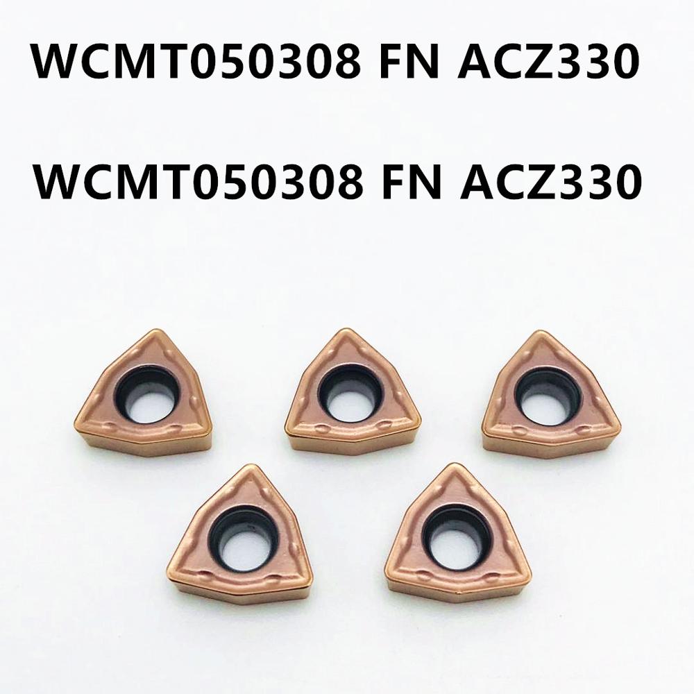 Turning inserts WCMT050308 AZC330 carbide inserts WC type U drill WCMT 050308 machine tool CNC lathe tool parts WCMT