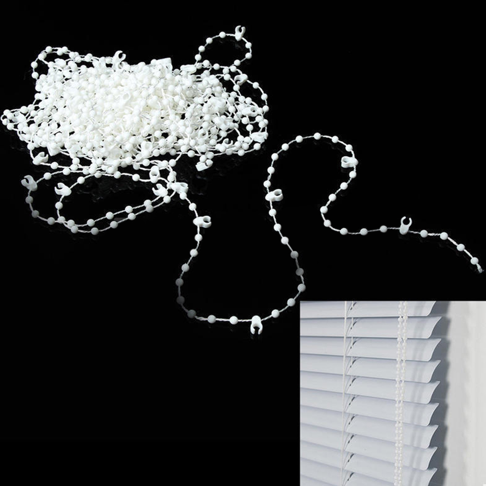 10M Vertical Blind Bead Chain White Roller Shade Link Chain Shutter Roman Shade DIY Home Decoration Curtain Accessories Spares