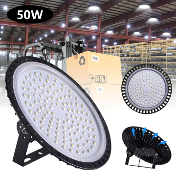 50W 220V UFO LED High Bay Lights Waterproof IP65 Commercial Industrial Lighting For Warehouse Garage Workshop Led High Bay Lamp