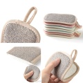 4 Pcs Double Sided Scouring Pad Reusable Microfiber Dish Cleaning Cloths Scrubbing Sponges Dishcloth Au13 20 Dropship