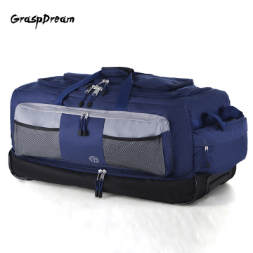 Lightweight trolley suitcase bag large capacity 30 inch trolley travel bag Oxford canvas folding luggage light travel valise