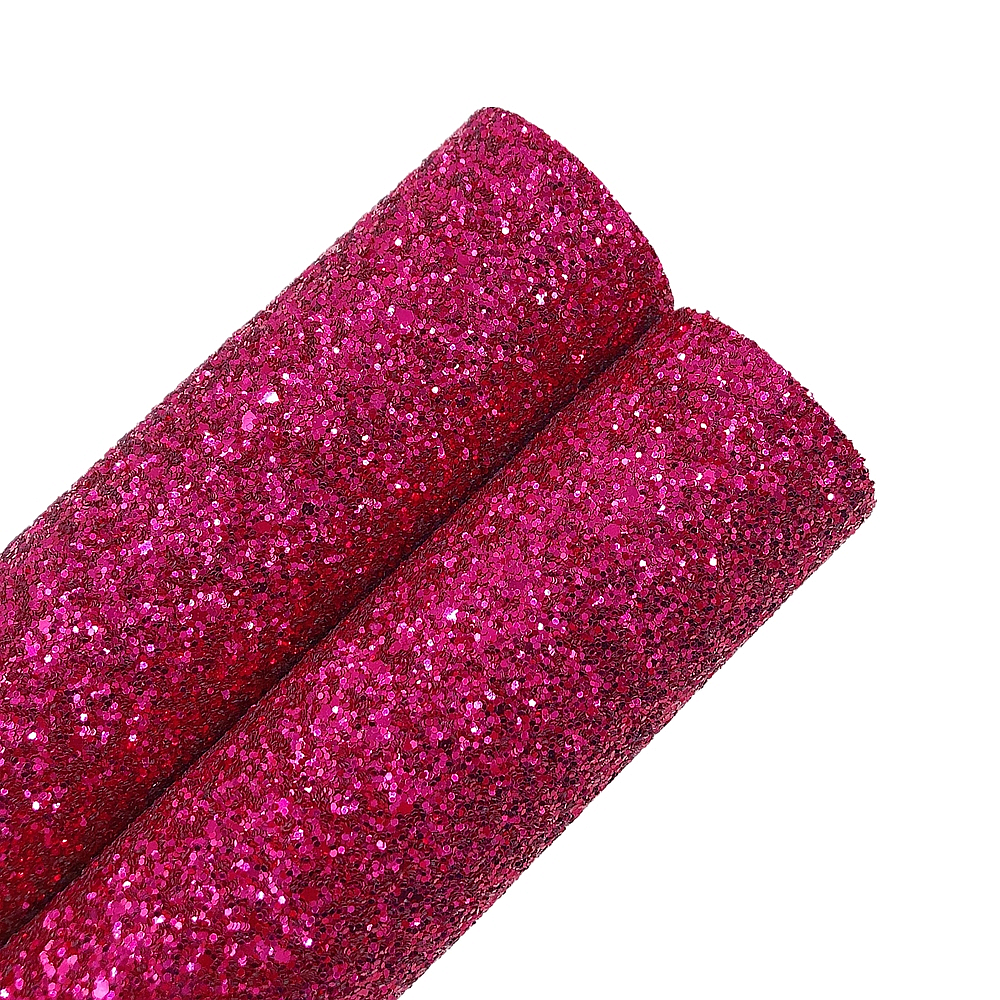 New Rainbow 30x138cm/roll Gorgeous Fresh Berry Chunky Glitter Leather Fabric Yard To Make Bows, Earrings, Accessories, Crafts