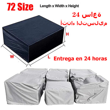 Patio Furniture Covers, Extra Large Outdoor Furniture Set Covers Waterproof, Rain Snow Dust Wind-Proof,Anti-UV,Fits for 12 Seats