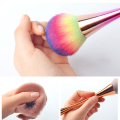 1PC 6Colors Aluminum Handle Clean Nail Soft Brush Dust Cleaner Cleaning Brush Acrylic UV Gel Powder Removal Manicure Tools