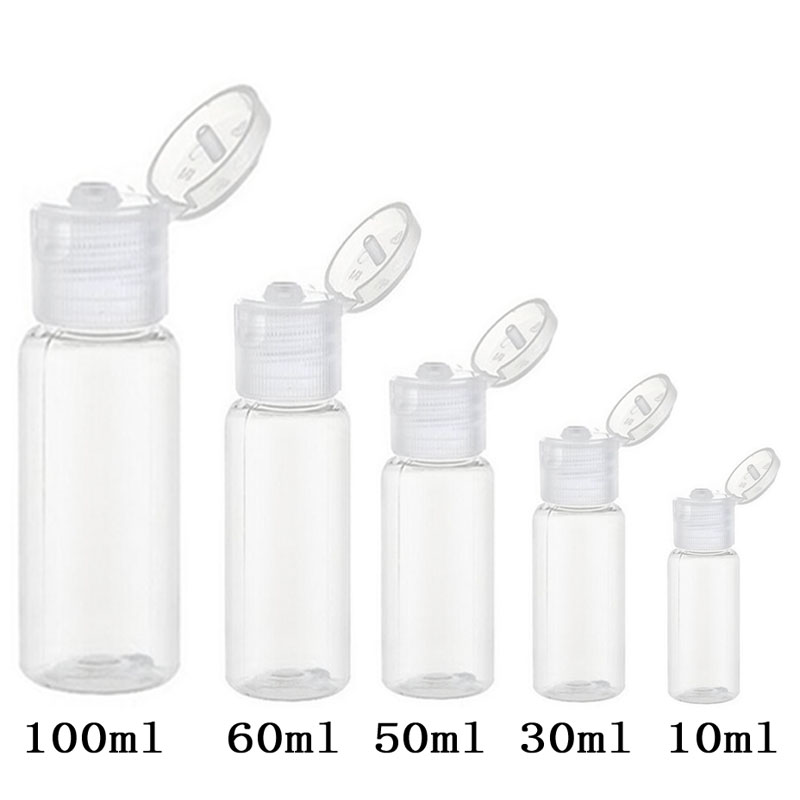 3/5/10PCS Lotion Bottle 10ML/30ML/50ML/60ML/100ML Cosmetic Empty Plastic Bottle Clamshell Travel Bottle