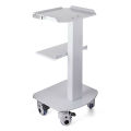 75CM 3-Shelf Surgical Trolley Stainless Steel Medical Trolley 2 Locking Laboratory Trolley for Hospital Clinic
