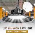 100W 150W 200W Ultrathin UFO LED High Bay Lights Industry Light Hall Lamp 220V 110V Mining Ceiling Lights Workshop Lighting