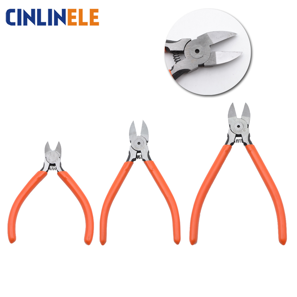 Mini Flush Side Cutter Precision Shear Wire Cable Snips Pliers Tool Diagonal Cutters HJ101 Scissors