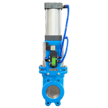 Pneumatic Actuated Knife GATE VALVE