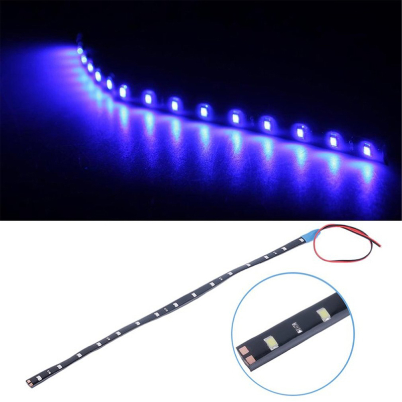 LED Strip Light 12V 6000K Flexible Waterproof Shockproof Lamp Decorative Light Strip Bar Auto Product Car Party Accessories