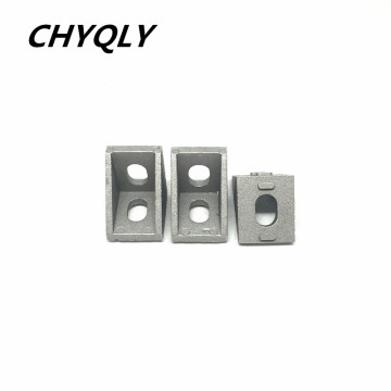 20pcs/lots 2020 corner fitting angle aluminum 20 x 20 L connector bracket fastener match use 2020 industrial aluminum profile