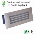 Outdoor wall mounted led 3watt step light