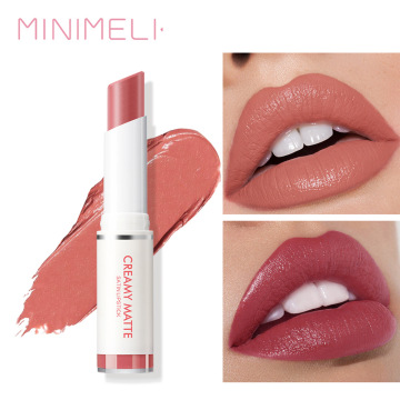 MINIMELI Cream Semi Matte Velvet Without Lip Print Light Waterproof Lipstick Lip Stick Ml661 Cosmetic Gift for Women Hot Selling