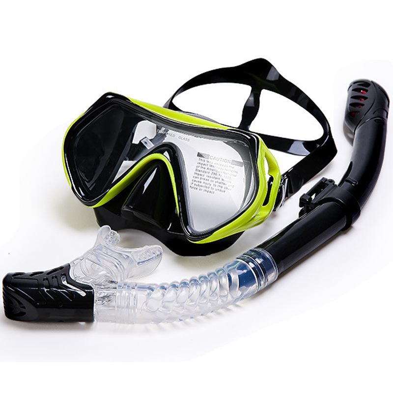 Professional Snorkel Diving Mask and Snorkels Anti-Fog Goggles Glasses Diving Swimming Easy Breath Tube Set Snorkel Mask