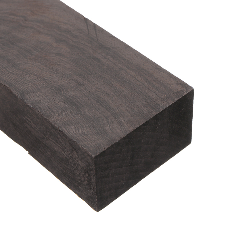 Ebony Lumber Rare Timber Wood Block Craft Hobby African Blackwood Ebony Lumber for DIY Musical Instrument Knife Handle Material