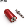 DIY Universal Torque Wrench Head Set Socket Sleeve 7-19mm Power Eletric Drill Ratchet Bushing Spanner Key Magic Hand Tools Kit