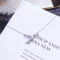 Real 925 Sterling Silver Olive Leaf Pendant Fashion Fresh Designer Women Necklace