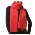 Pure cashmere knitted scarf