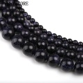 4/6/8/10mm Starry Brown Blue Sandstone Beads Sky Blue Sandstone Loose Beads For Jewelry Making Bracelet Handmade Accessories