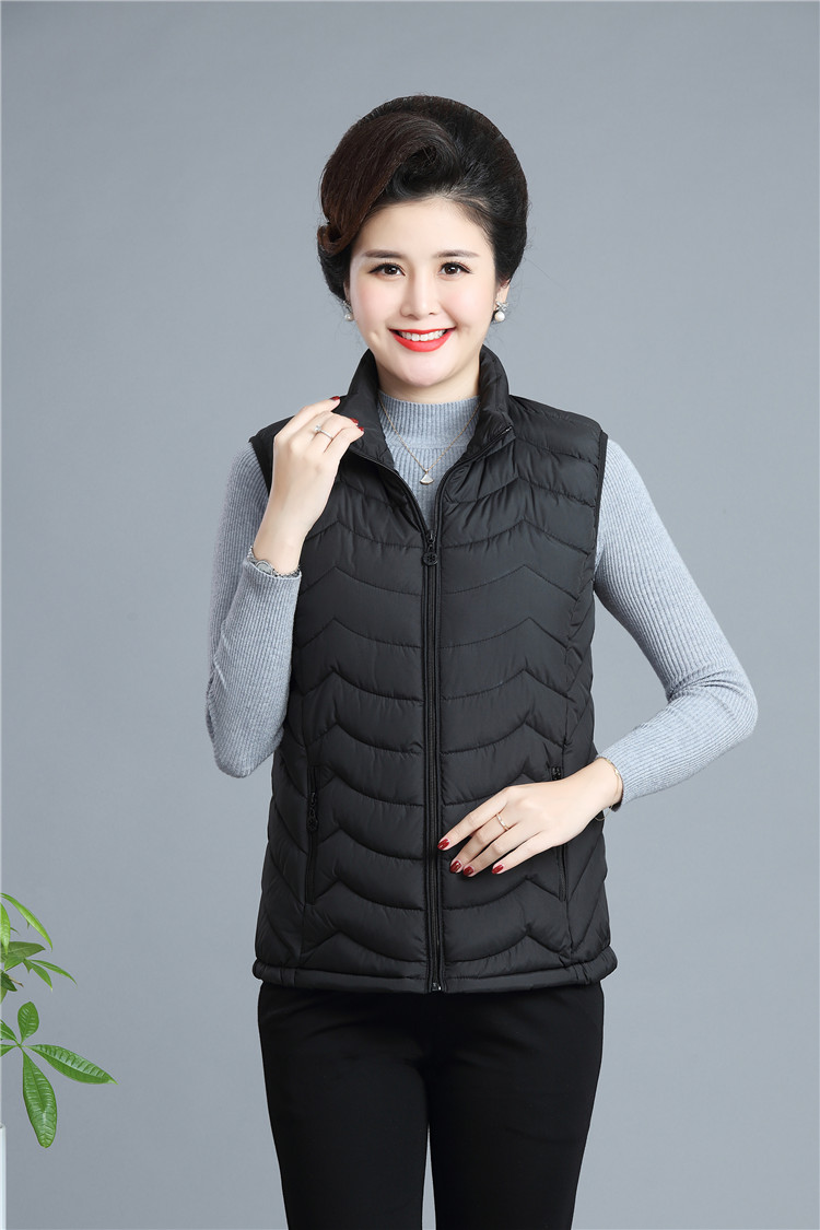 2020 New Cotton Vest for women winter warm waistcoat snow wear oversized 6XL Sleeveless Jacket women Stand-up collar Solid Coat