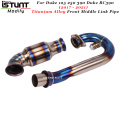 For Duke 125 250 390 Duke RC390 2017 - 2021 Motorcycle Exhaust System Escape Modified Titanium Alloy Front Middle Link Pipe