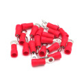 100pcs Ring Insulated Crimp terminal electrical wire connector RV1.25-3 1.25-4 2-4 2-5 3.5-5 3.5-6 5.5-5 5.5-6 cable ferrules